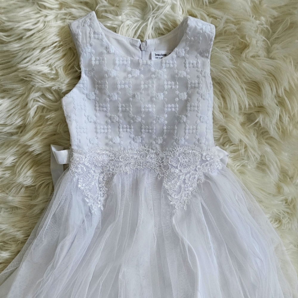 Baby girl 4T white party dress